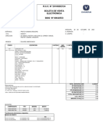 R.U.C. #20100202124 Boleta de Venta Electrónica B002 #00042553