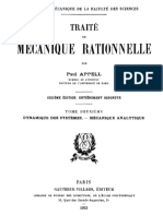 Traite de mecanique rationnelle, tome 2 (1953) Appell P