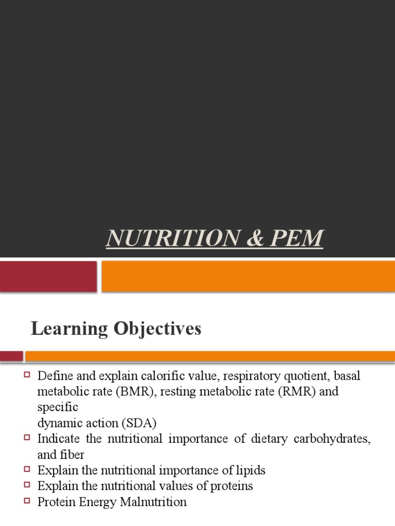 Nutrition & PEM PDF Fat Food Energy
