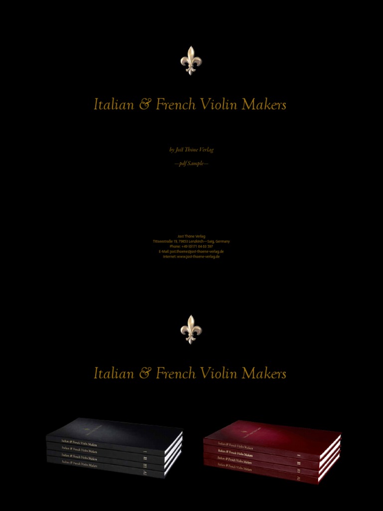 Italian and French Violin Makers PDF