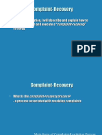 Complaint-Recovery Process