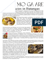 Delicacies in Batangas
