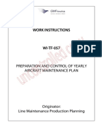 WI-TF-057 Preparation & Control of Yearly Aircraft Maintenance Plan Issue 1 Rev.0