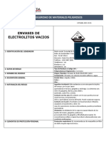 Envases de Electrolitos Vacíos