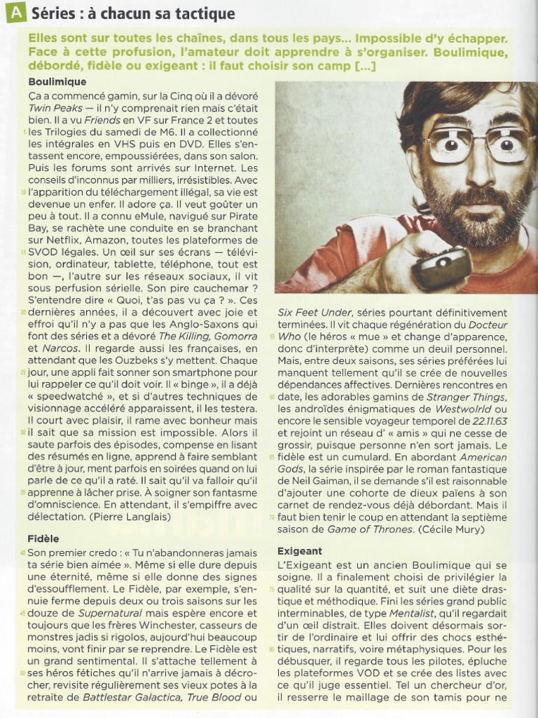 Séries-A Chacun Sa Tactique | PDF