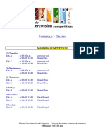 Schedule Competition Marimba