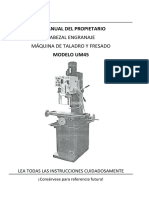 Manual Taladro Fresador