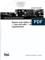 Norma de Molinos PLASTIC AND RUBBER MACHINES - TWO-ROLL MILLS - SAFETY REQUIREMENTS - BS EN 1417-2014