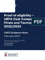 Proof of Eligibility Guidance Document