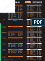 Timetable: 19-27 AUGUST 2023