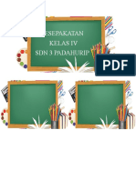 Kesepakatan Kelas Iv SDN 3 Padahurip