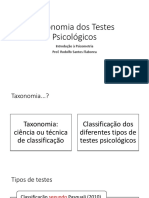 Taxonomia Dos Testes PsicolÃ Gicos