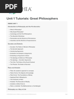 Unit 1 Tutorials Great Philosophers