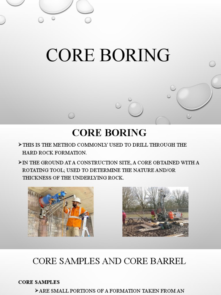 CoreBoring | PDF