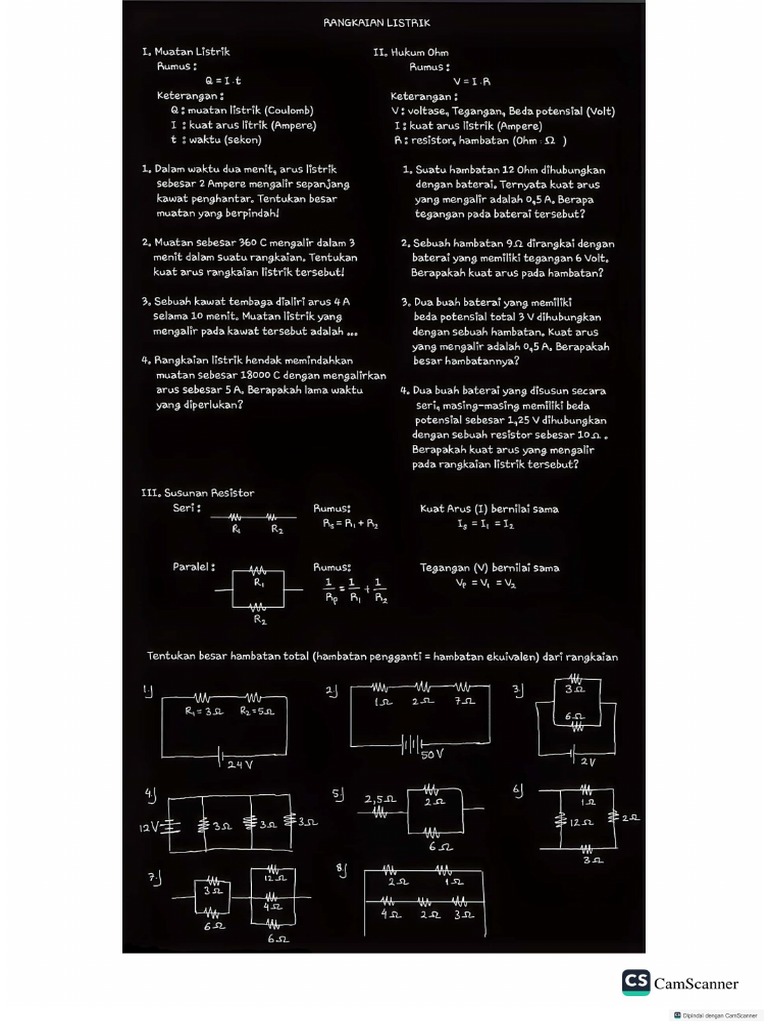 Listrik SMP Dasar (Muatan, Ohm, Seri Paralel) | PDF