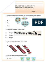 1º Básico Prueba de Diagnostico Matematica