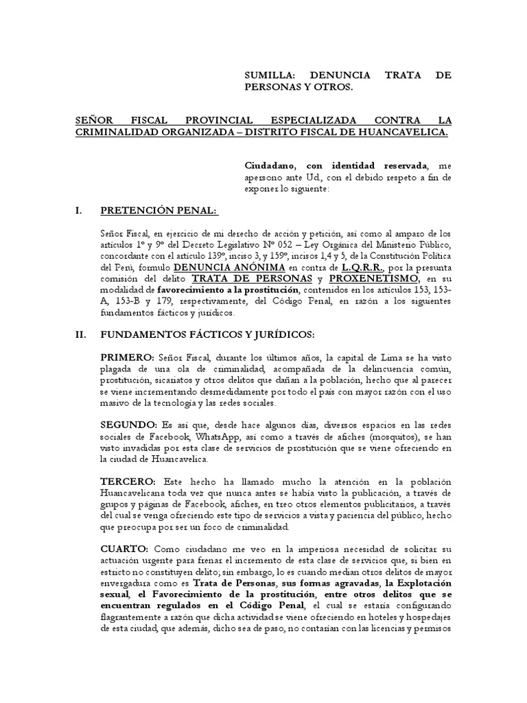 Denuncia anonima trata pdf prostituci n cr menes