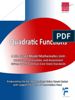 Quadratic Functions Unit