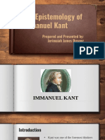 The Epistemology of Immanuel Kant