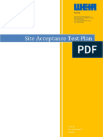 Site Acceptance Test Plan African Industries - Rev02