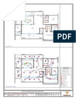 Projet de Construction de Trois Villas Basse Phase: Villa 1: Plan de Niveaux Et Plan Electrique