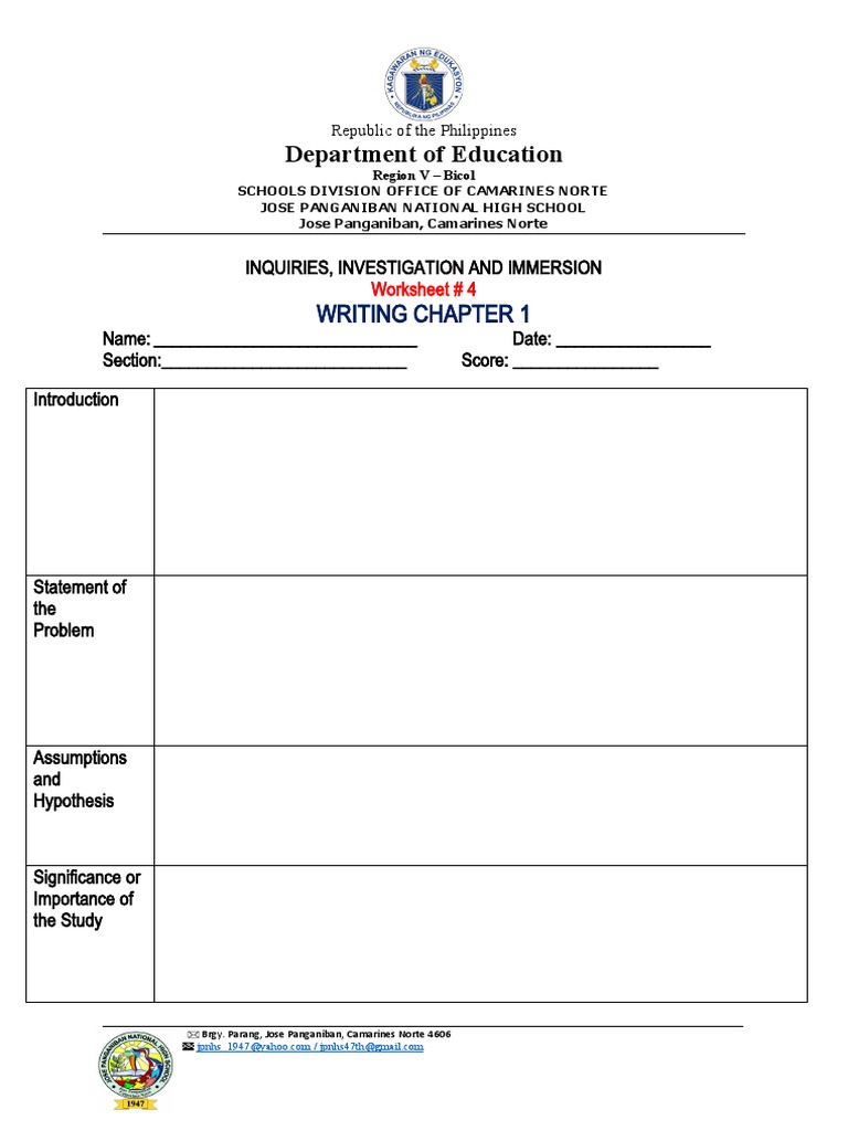 Worksheets no 4 writing chapter 1 pdf