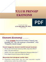 10 Prinsip Ekonomi