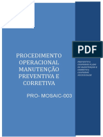 Pro-Mosaic.003 Manutenção Preventiva e Corretiva de Equipamentos