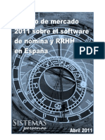 Estudio de Mercado 2011 Sobre El Software de Nómina y RRHH en España