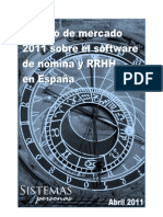 Estudio de Mercado 2011 sobre el Software de Nómina y RRHH en España