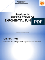 Week 14 (Part 2) - Integration of Exponential Functions