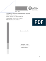 Ejercicio Práctico No 7 - Analisis Economico de La Region