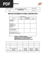 Procedure For Construction of Panel Rev. 0