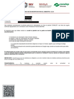 Constancia de Re-Inscripcion para El Semestre 1.23.24