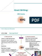 Grant Writing Applicant Perspective ERC