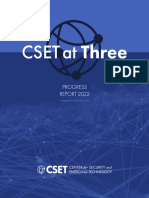 CSET at Three