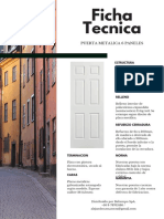 Ficha Tecnica Puerta Metalica 6 Paneles