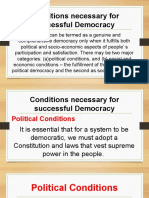 Conditions Necessary For Successful Democracy