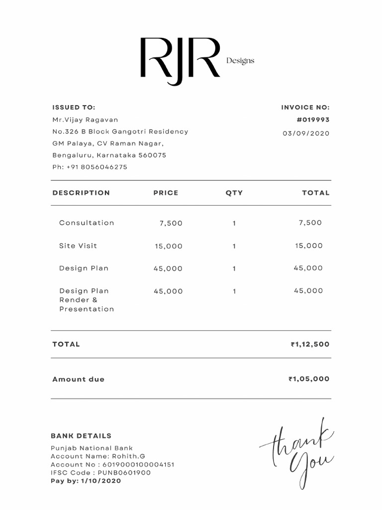 Mr. Vijay Invoice PDF