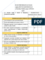 Fisa de Autoevaluare A Elevilor An 1