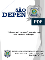 Simulado Missão Depen - N 06 (Prova Objetiva)