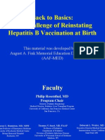 Importanza Del Vaccino Contro HBV Alla Nascita