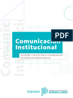 Guía Comunicación Institucional P - Producciones y Publicaciones