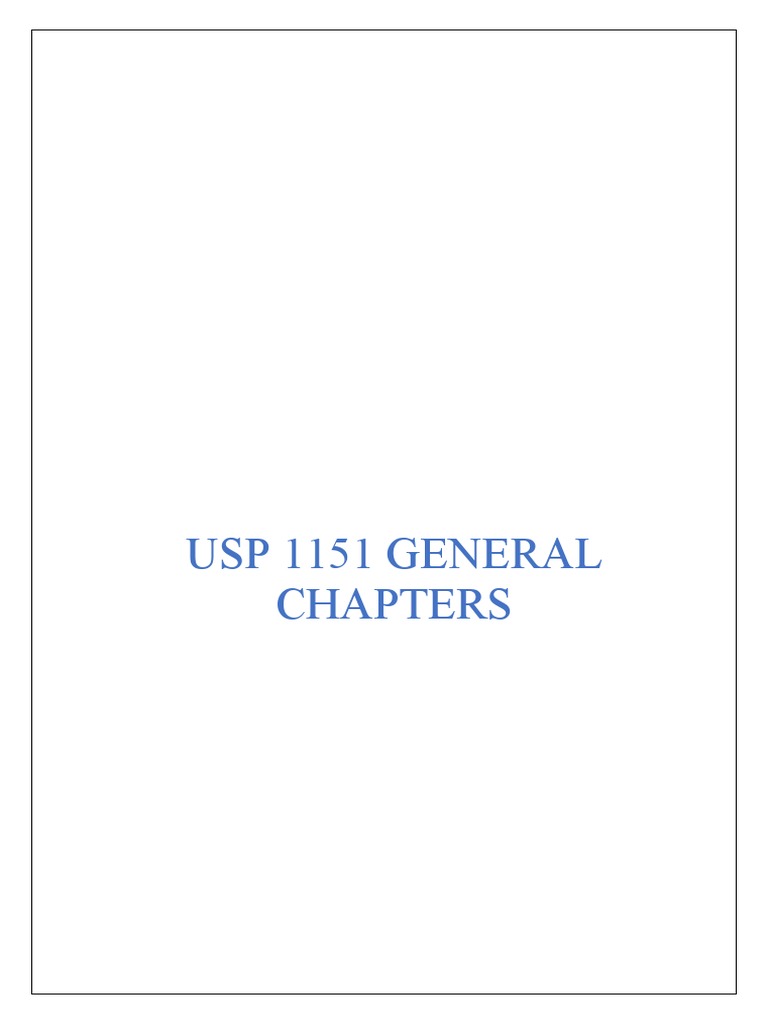 USP 1151: Pharmaceutical Dosage Forms | PDF | Tablet (Pharmacy ...