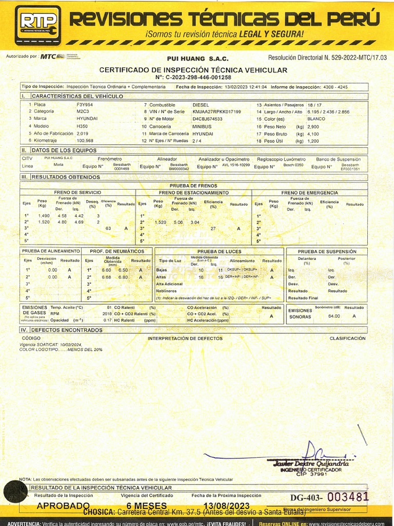 Revicion Tecnica | PDF