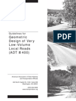 Guidelines for Geometric Design of Very Low Volume Local Roads