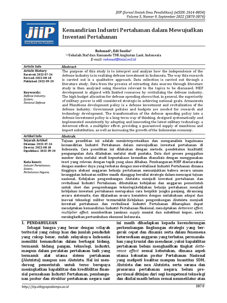 MBG sebagai benteng pertahanan non-militer dan investasi SDM jangka panjang