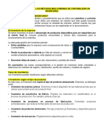 Contenido Iv Bloque 1-Clasificación de Los Métodos Más Comunes de Contabilizar Un Inventario