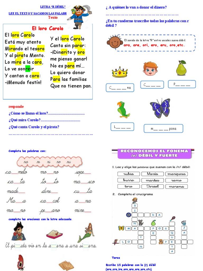 LETRA R Debil | PDF