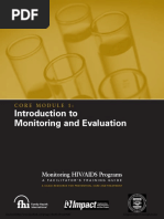 Monitoring HIV-AIDS Programs (Facilitator) - Module 1